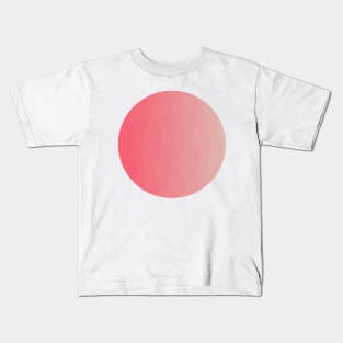 Pink to Coral Abstract Geometric Kids T-Shirt